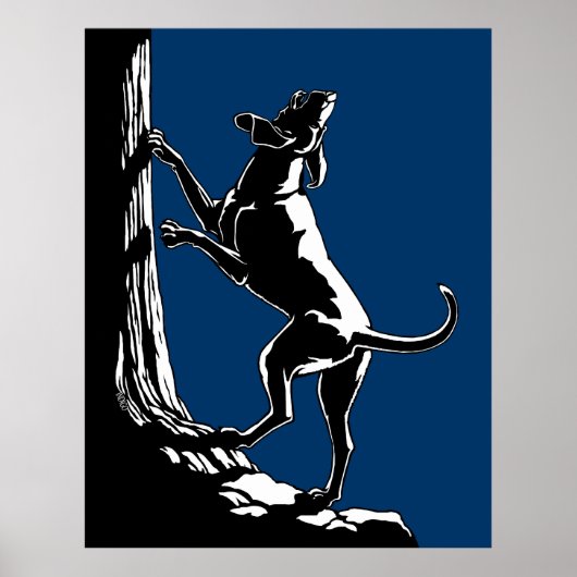 Hound Dog Kunstposter Jachthond Liefhebber Prints (Voorkant)