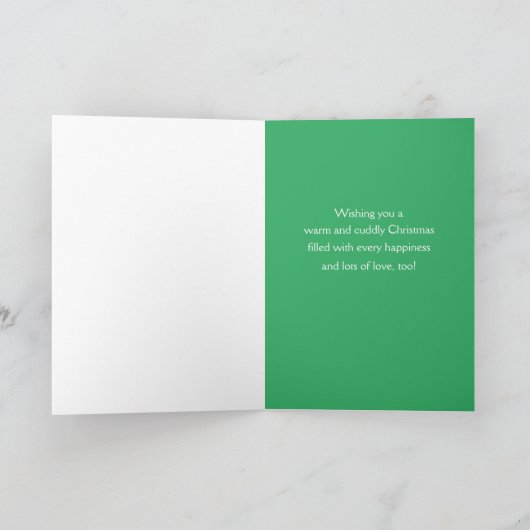 Hound Dog Merry Christmas achterkleindochter Kaart (Binnen)