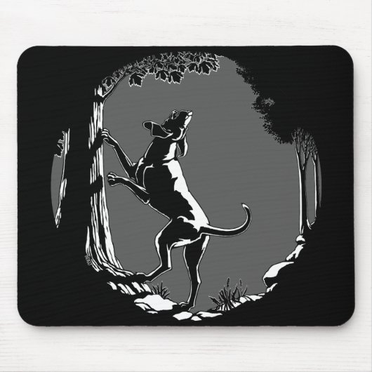 Hound Dog Mousepad Hunting Dog Art Gifts & Decor Muismat (Voorkant)