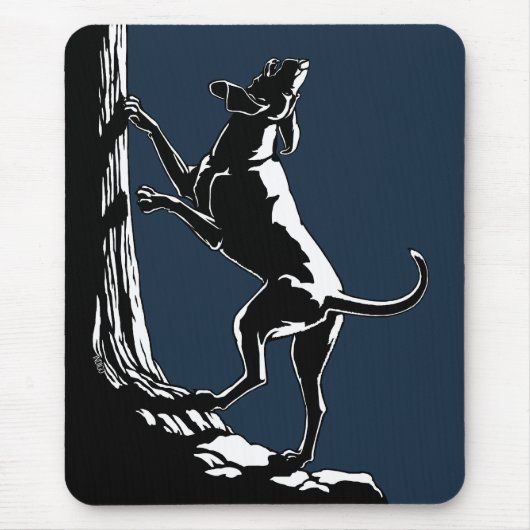 Hound Dog Mousepad Hunting Dog Art Gifts & Decor Muismat (Voorkant)