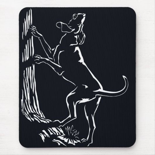 Hound Dog Mousepad Hunting Dog Art Gifts & Decor Muismat (Voorkant)