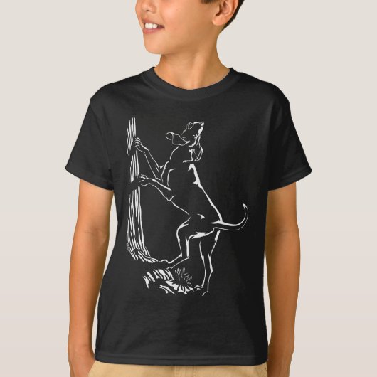 Hound Dog Shirt lange mouw Kind Coonhound Shirt (Voorkant)