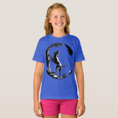 Hound Dog Shirt Meisje's Organic Dog T-shirt (Voorkant volledig)