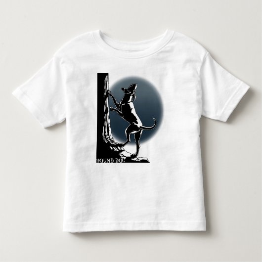 Hound Dog Shirt Toddler Custom Hondenliefhebber T  (Voorkant)