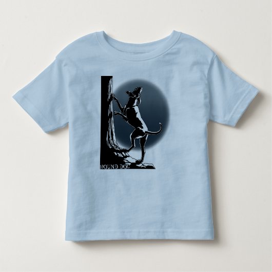 Hound Dog Shirt Toddler Custom Hondenliefhebber T (Voorkant)