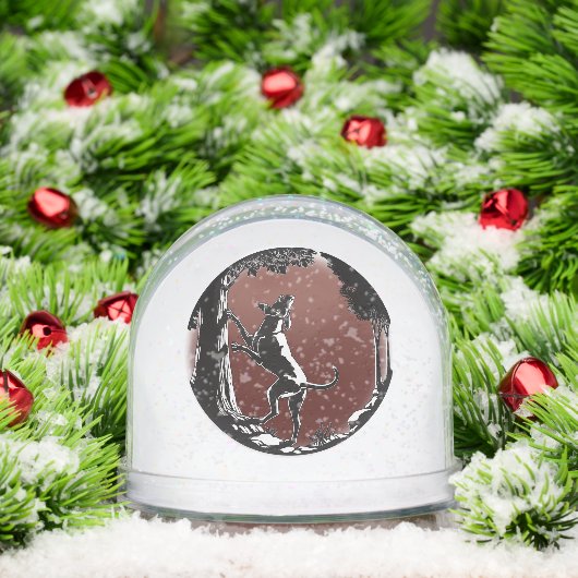 Hound Dog Snow Globe Custom Hunting Dog Snow Globe Sneeuwbol (Kerstmis)