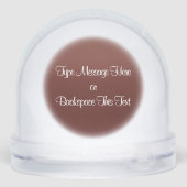 Hound Dog Snow Globe Custom Hunting Dog Snow Globe Sneeuwbol (Achterkant)