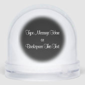 Hound Dog Snow Globe Custom Hunting Dog Snow Globe Sneeuwbol (Achterkant)