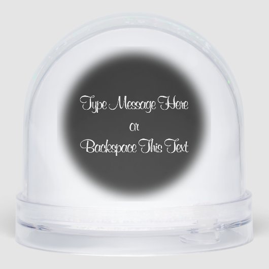 Hound Dog Snow Globe Custom Hunting Dog Snow Globe Sneeuwbol (Achterkant)