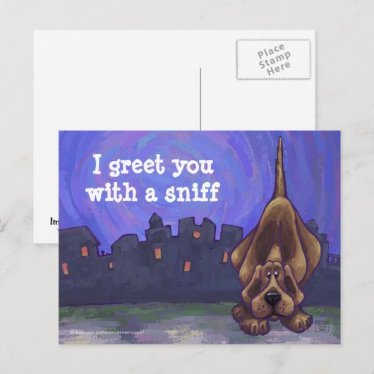 Hound Dog Stationery Briefkaart (Voorkant / Achterkant)