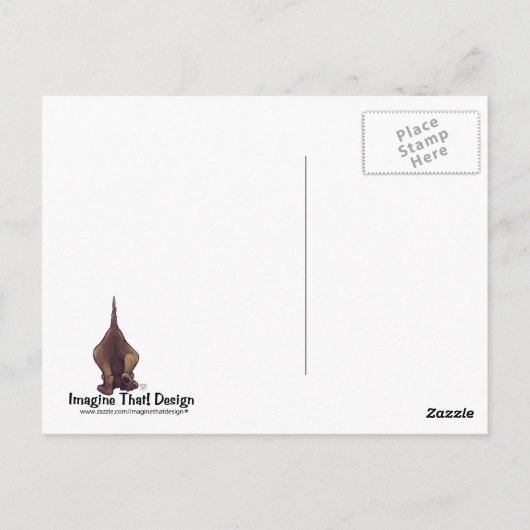 Hound Dog Stationery Briefkaart (Achterkant)