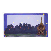 Hound Dog Stationery Etiket (Voorkant)