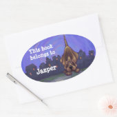 Hound Dog Stationery Ovale Sticker (Envelop)