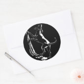 Hound Dog Stickers Hunting Dog Art Stickers (Envelop)