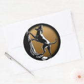 Hound Dog Stickers Hunting Dog Art Stickers (Envelop)