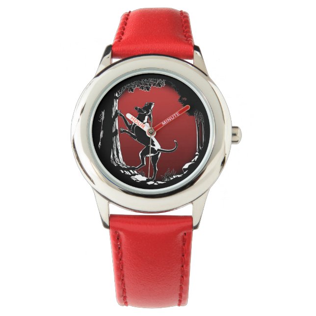 Hound Dog Watch Kind Hondenliefhebber polshorloge Horloge (Voorkant)