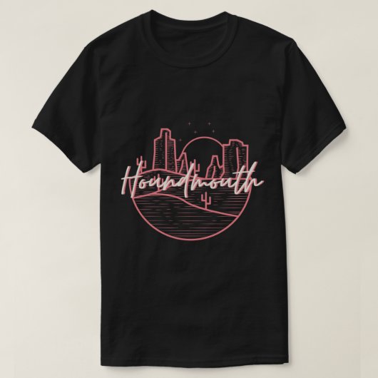 Houndmouth Neon Sign Classic T-Shirt (Design voorkant)
