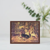 Hounds door Alexandre-Gabriel Decamps Briefkaart (Staand voorkant)