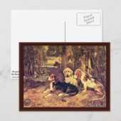 Hounds door Alexandre-Gabriel Decamps Briefkaart (Voorkant / Achterkant)