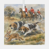 Hounds & Hare  Glas Ornament (Voorkant)