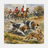 Hounds & Hare  Glas Ornament (Achterkant)