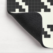 Hounds met tand, Pixel-getextureerd Muismat (Hoek)