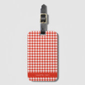 Hounds Tooth, speciaal gepersonaliseerd Bagagelabel (Voorkant (verticaal))