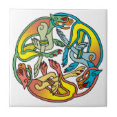 Hounds Tris Celtic Tile Tegeltje (Voorkant)