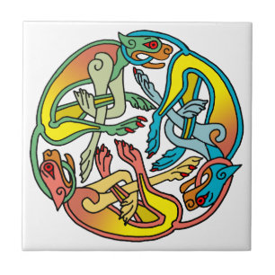 Hounds Tris Celtic Tile Tegeltje