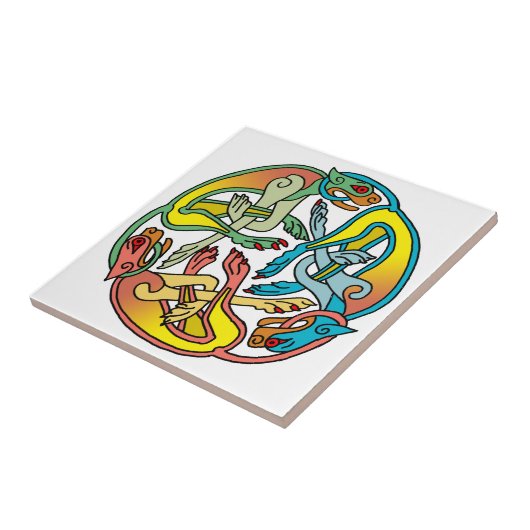 Hounds Tris Celtic Tile Tegeltje (Zijkant)