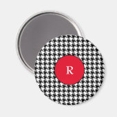  Houndstooth 2,25-inch Button Magnet (Voorkant / Achterkant)