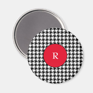 Houndstooth 2,25-inch Button Magnet