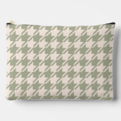 Houndstooth 2Way Green+Cream Groot Patroon Etui (Voorkant)
