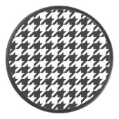Houndstooth — Achtergrondkleur aanpassen Hockey Puck (Voorkant)