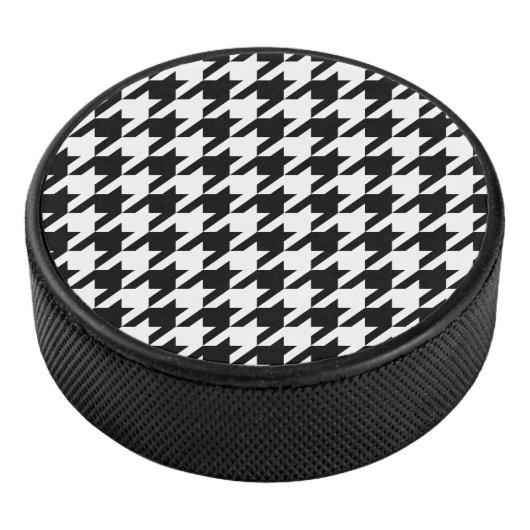 Houndstooth — Achtergrondkleur aanpassen Hockey Puck (3/4)