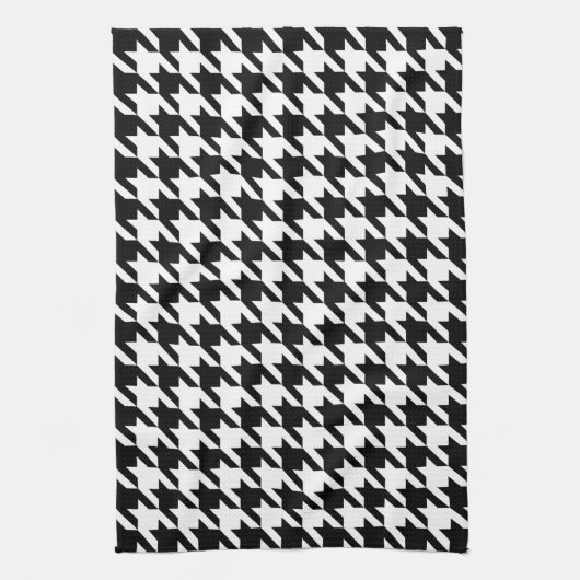 Houndstooth — Achtergrondkleur aanpassen Theedoek (Verticaal)