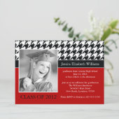 Houndstooth-Afstuderen Kaart (Staand voorkant)