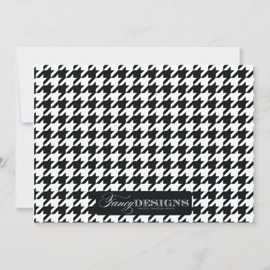 Houndstooth-Afstuderen Kaart (Achterkant)
