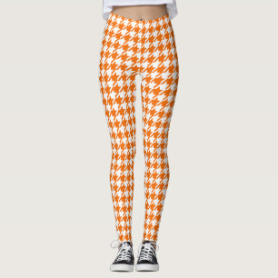 Houndstooth Amberglow Oranje Leggings