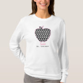 Houndstooth Apple-leraar T-shirt (Voorkant)