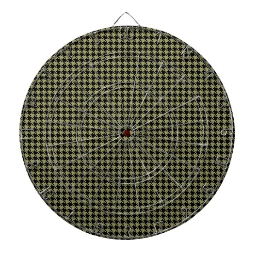Houndstooth Avocado en zwart Dartbord (Voorkant)