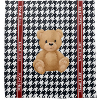 Houndstooth Bear Home, Douchegordijn