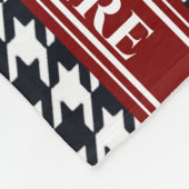 Houndstooth Bear Home Fleece Deken (Hoek)