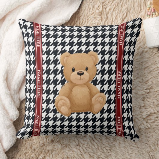 Houndstooth Bear Home, Kussen (Deken)