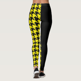 Houndstooth/Black Leggings