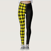 Houndstooth/Black Leggings (Voorkant)