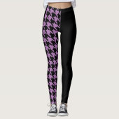 Houndstooth/Black Leggings (Voorkant)