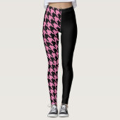 Houndstooth/Black Leggings (Voorkant)