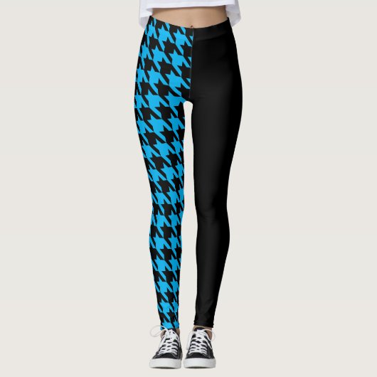 Houndstooth/Black Leggings (Voorkant)
