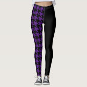 Houndstooth/Black Leggings (Voorkant)